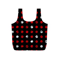 Polka Dots  Full Print Recycle Bags (s)  by Valentinaart