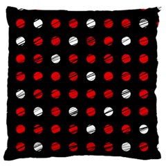 Polka Dots  Large Flano Cushion Case (one Side)