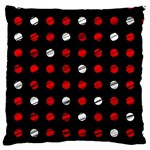 Polka dots  Large Flano Cushion Case (One Side) Front