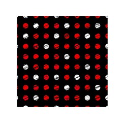 Polka Dots  Small Satin Scarf (square) by Valentinaart