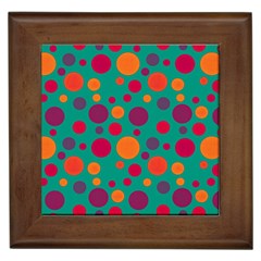 Polka Dots Framed Tiles