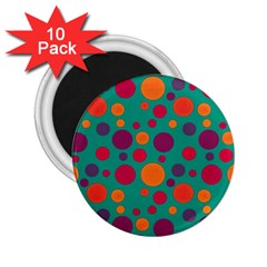 Polka Dots 2 25  Magnets (10 Pack)  by Valentinaart