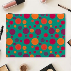 Polka Dots Cosmetic Bag (xl) by Valentinaart