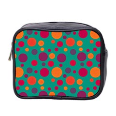 Polka Dots Mini Toiletries Bag 2-side by Valentinaart