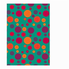 Polka Dots Small Garden Flag (two Sides) by Valentinaart