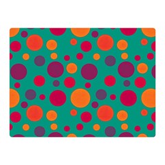 Polka Dots Double Sided Flano Blanket (mini)  by Valentinaart