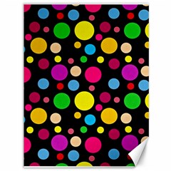 Polka Dots Canvas 36  X 48   by Valentinaart