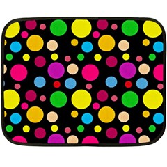 Polka Dots Fleece Blanket (mini) by Valentinaart