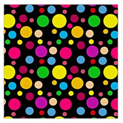 Polka Dots Large Satin Scarf (square)