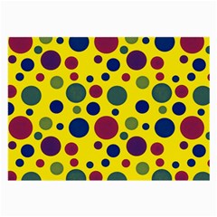 Polka Dots Large Glasses Cloth (2-side) by Valentinaart