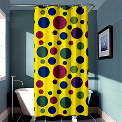 Polka Dots Shower Curtain 36  X 72  (stall)  by Valentinaart