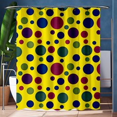 Polka Dots Shower Curtain 60  X 72  (medium)  by Valentinaart