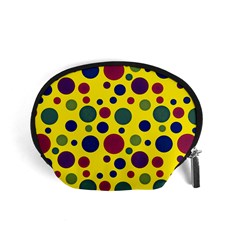 Polka Dots Accessory Pouches (small)  by Valentinaart