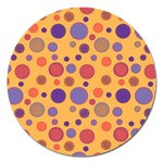 Polka dots Magnet 5  (Round) Front