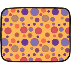 Polka Dots Fleece Blanket (mini) by Valentinaart