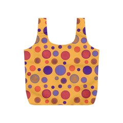 Polka Dots Full Print Recycle Bags (s)  by Valentinaart