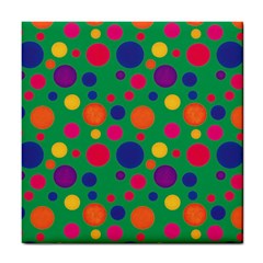 Polka Dots Tile Coasters by Valentinaart