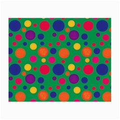 Polka Dots Small Glasses Cloth (2-side) by Valentinaart