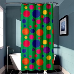 Polka Dots Shower Curtain 36  X 72  (stall)  by Valentinaart