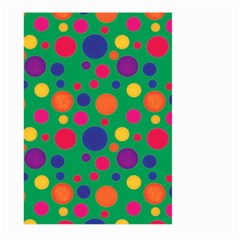 Polka Dots Large Garden Flag (two Sides) by Valentinaart