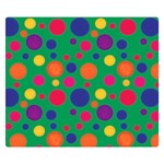 Polka dots Double Sided Flano Blanket (Small)  50 x40  Blanket Front