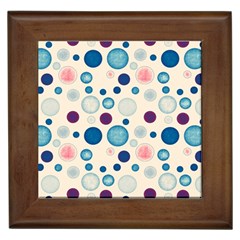 Polka Dots Framed Tiles by Valentinaart