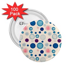 Polka Dots 2 25  Buttons (100 Pack)  by Valentinaart