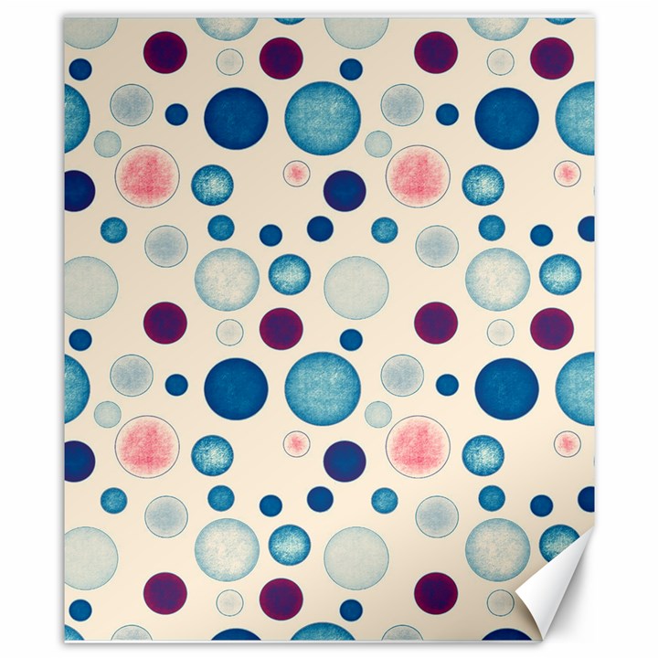 Polka dots Canvas 8  x 10 