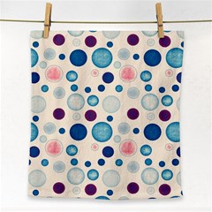 Polka Dots Face Towel by Valentinaart