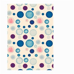 Polka Dots Small Garden Flag (two Sides) by Valentinaart