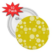 Polka Dots 2 25  Buttons (10 Pack)  by Valentinaart