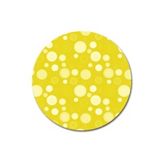 Polka Dots Magnet 3  (round) by Valentinaart