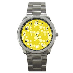 Polka Dots Sport Metal Watch by Valentinaart