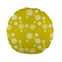 Polka Dots Standard 15  Premium Round Cushions by Valentinaart