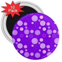 Polka Dots 3  Magnets (10 Pack)  by Valentinaart