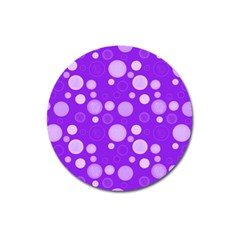 Polka Dots Magnet 3  (round) by Valentinaart