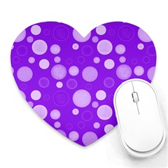 Polka Dots Heart Mousepads by Valentinaart