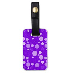 Polka Dots Luggage Tags (one Side)  by Valentinaart