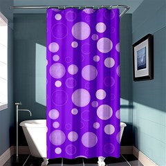 Polka Dots Shower Curtain 36  X 72  (stall)  by Valentinaart