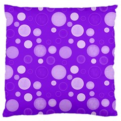 Polka Dots Large Cushion Case (two Sides) by Valentinaart