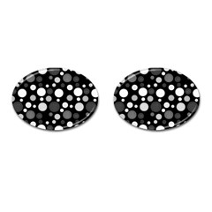 Polka dots Cufflinks (Oval)