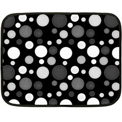 Polka Dots Fleece Blanket (mini) by Valentinaart