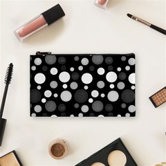 Polka Dots Cosmetic Bag (small)  by Valentinaart