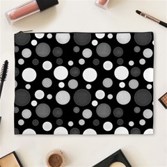 Polka Dots Cosmetic Bag (xl) by Valentinaart