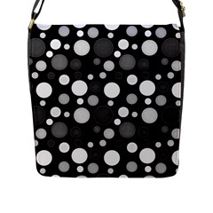 Polka dots Flap Messenger Bag (L) 