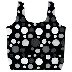 Polka Dots Full Print Recycle Bags (l)  by Valentinaart