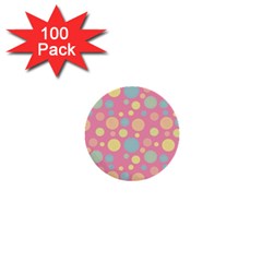 Polka Dots 1  Mini Buttons (100 Pack)  by Valentinaart