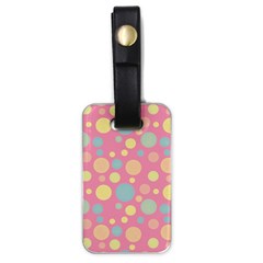 Polka Dots Luggage Tags (one Side)  by Valentinaart