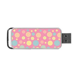 Polka Dots Portable Usb Flash (one Side) by Valentinaart