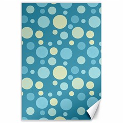 Polka Dots Canvas 24  X 36  by Valentinaart